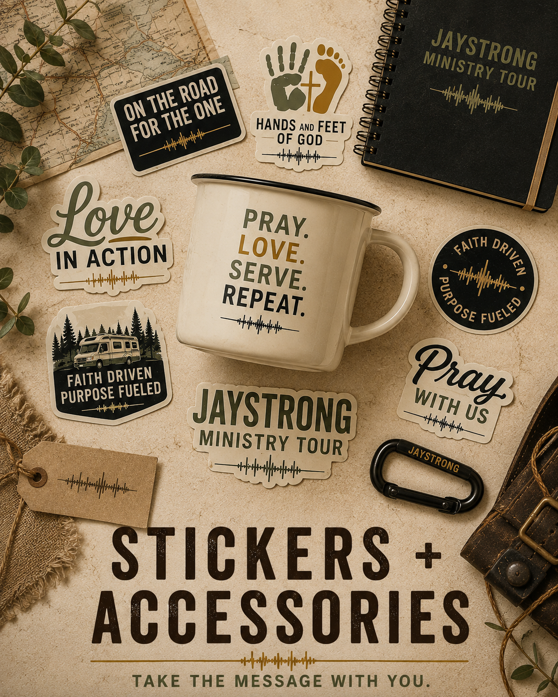 Stickers & Accessories | JayStrong Ministry Tour Merch